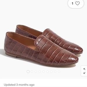 J. CREW 8.5 Crocodile Loafers